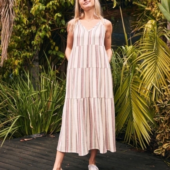 Marine Layer Dresses & Skirts - Marine layer Corinne Maxi Dress in Multi Stripe